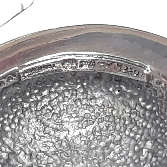 Vintage Classy Vosca Sterling Silver Polished Dome & frame Enhancer/Pendant18424 - Picture 5 of 5